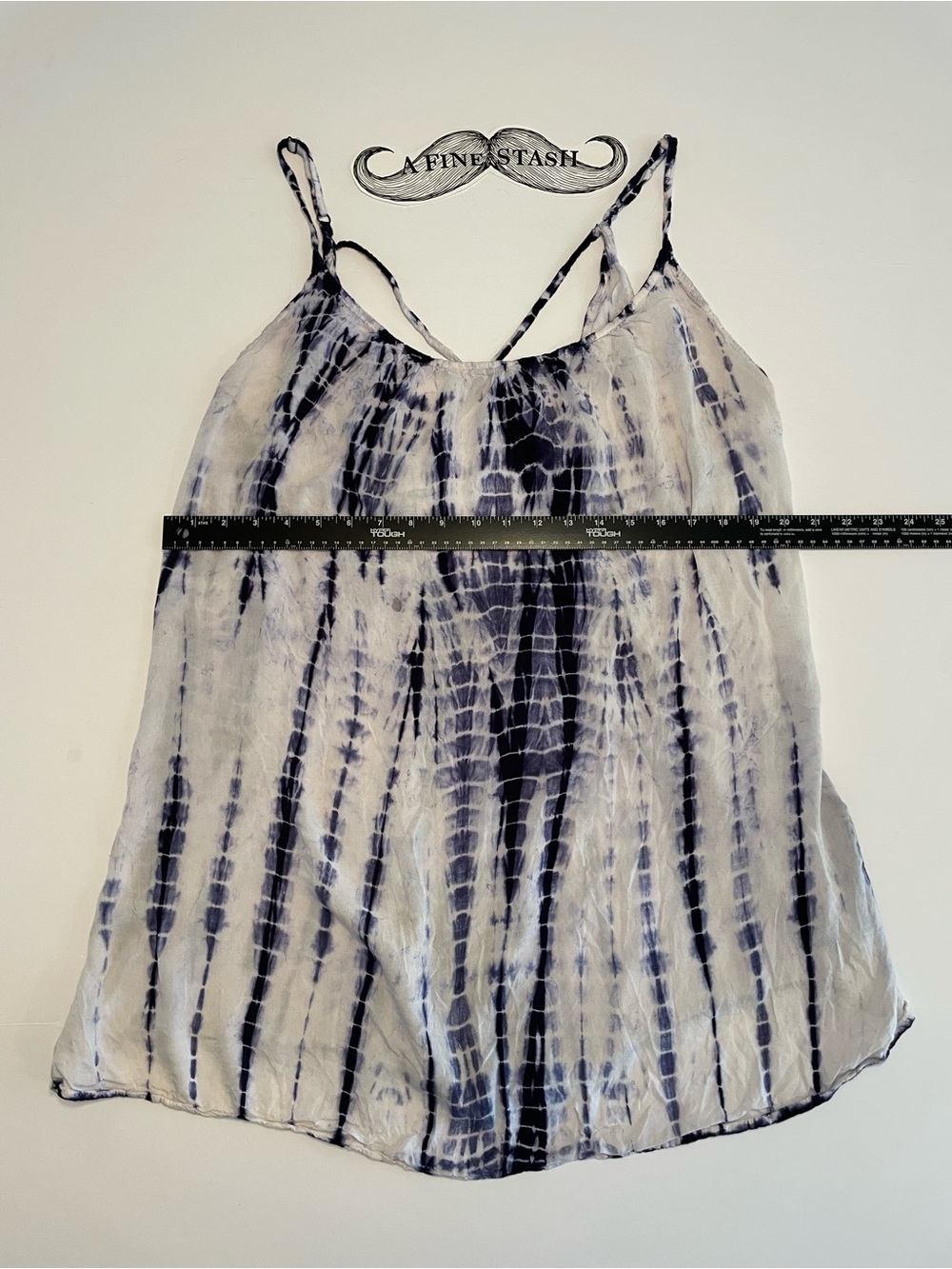 Altar'd State Navy & White Tie-Dye Spaghetti Strap Camisole